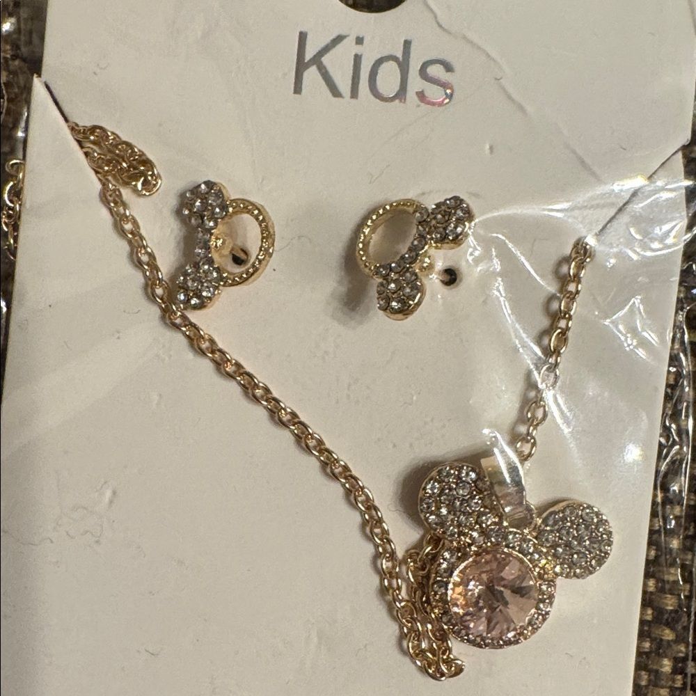 3246-Matt Fun Item- Kids Earrings and Necklace Set Price for 1 Set - Picture 6 of 6